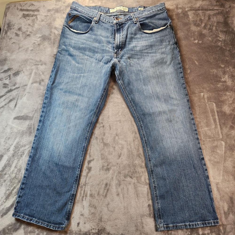 Ariat Jeans Mens 38x30 Blue M4 Legacy Relaxed Boot Cut Denim Medium Wash